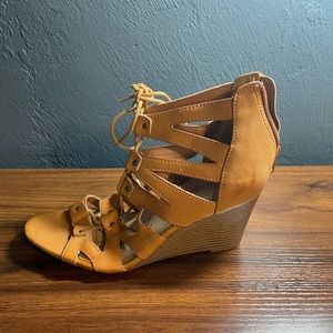 American Rag CIE- Leather Wedges- Size 9